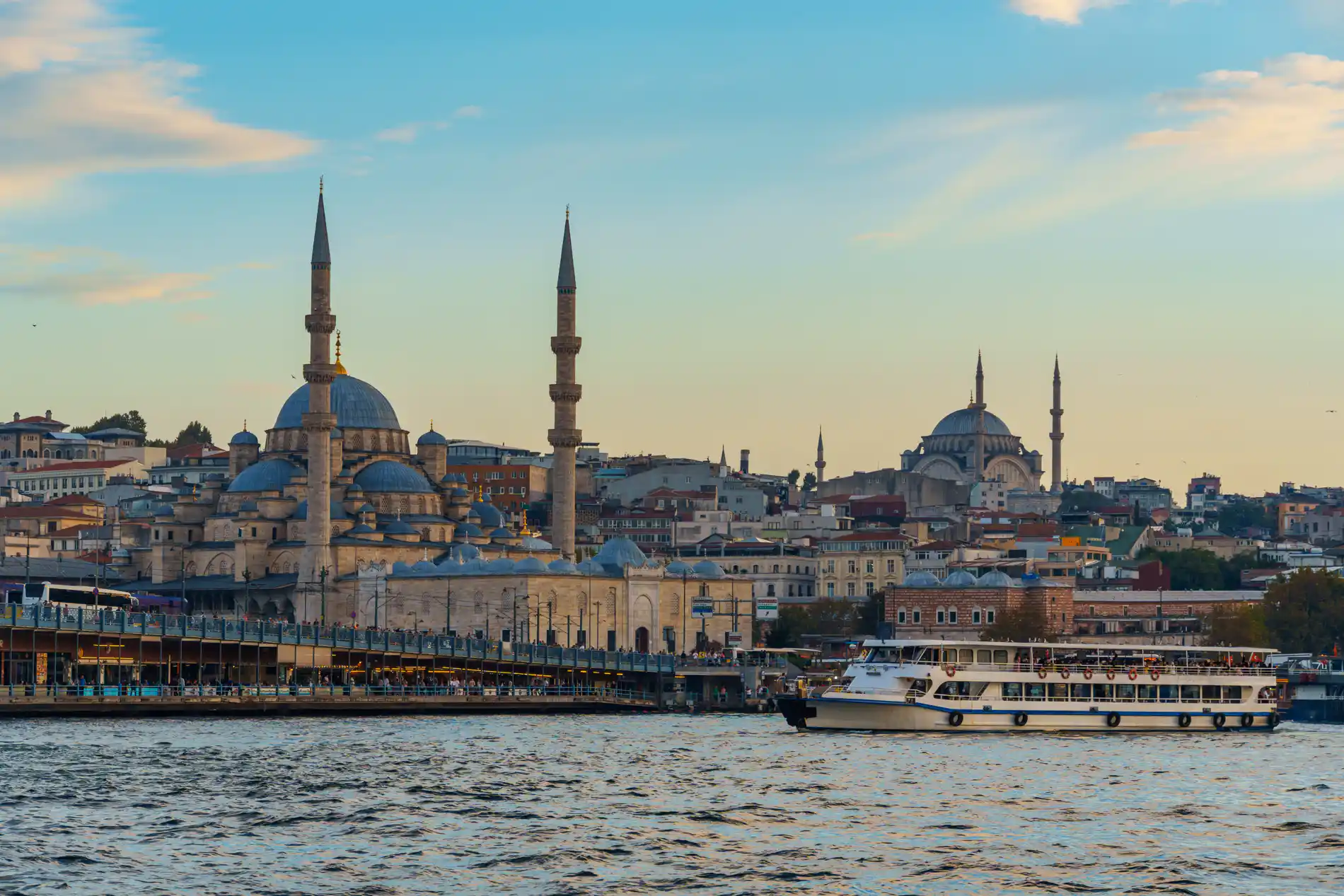 Istanbul skyline and the Bosphorus